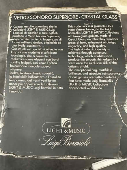 Photo of free Set of 6 vintage wine glasses (East molesey) #2