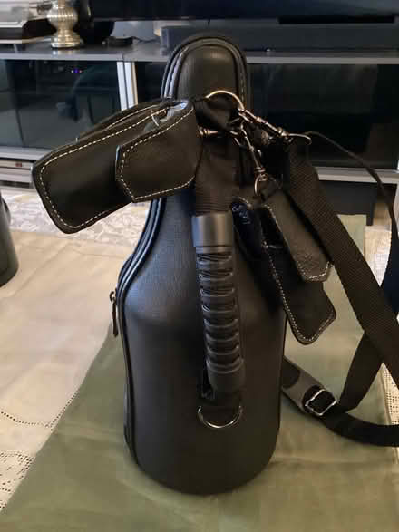 Photo of free CaddyO Black Leather Tote Wine Bottle Ca (yonkers) #2