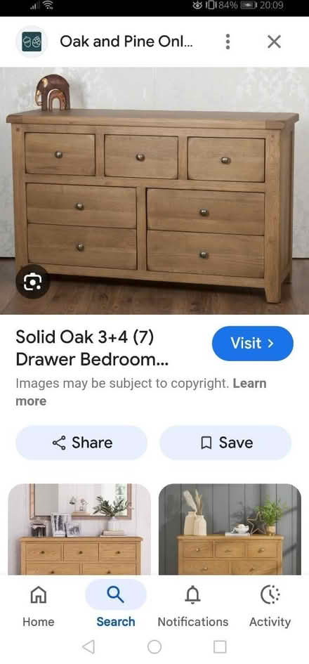 Photo of Pine chest of drawers (SW15) #2