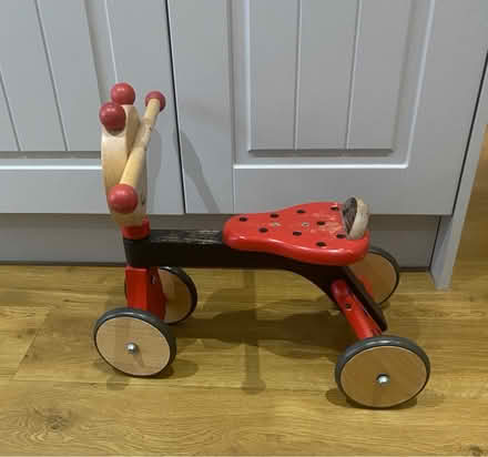 Photo of free Wooden toddler ride on ladybird (N11 Bounds Green) #1