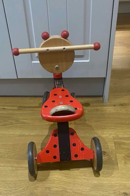 Photo of free Wooden toddler ride on ladybird (N11 Bounds Green) #3