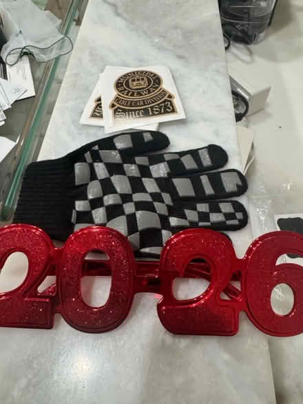 Photo of free Stickers, one glove & 2026 glasses (Homestead and Wolfe) #1