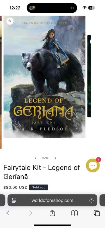 Photo of free Legend of Geriana BOOK kit (Hitchin SG4) #1