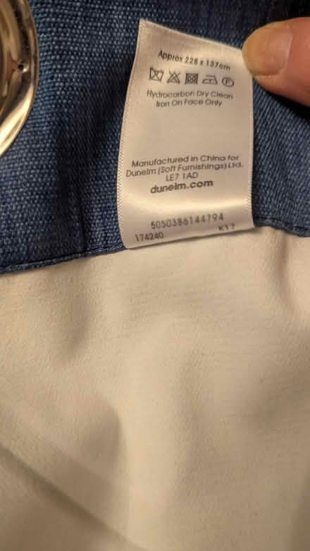 Photo of free Denim Blue Blackout curtains (RG24 Old Basing) #2