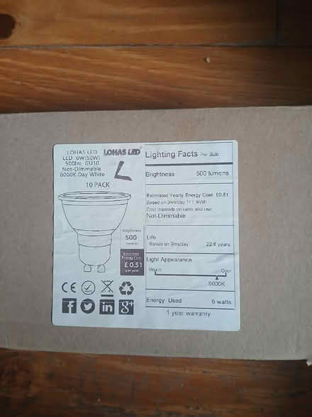 Photo of free 4 Pack LED GU10 (Turnpike Lane N15) #2