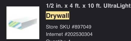 Photo of free Drywall sheets and 2x4s (Berwyn Heights) #2