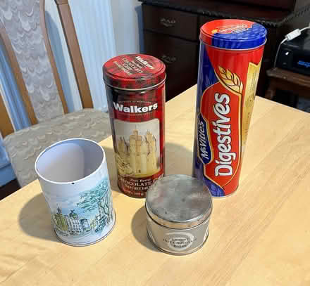 Photo of free Round metal biscuit tins (Hatfield AL10) #1