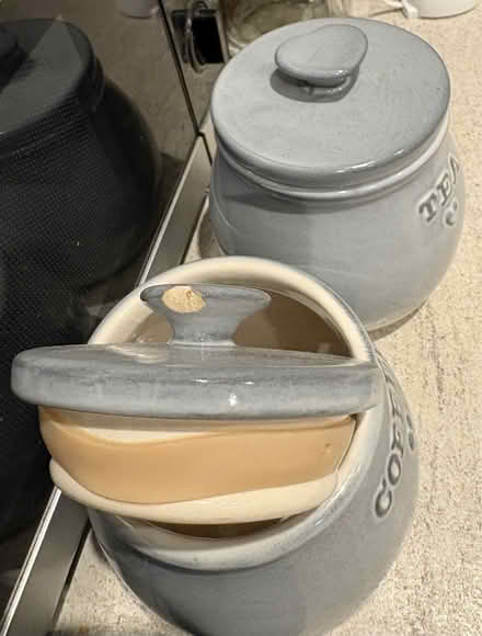 Photo of free Tea sugar & coffee jars (RH15) #2
