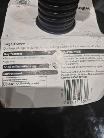 Photo of free Large plunger (Chadwell Heath RM6) #4