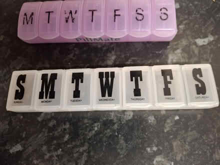Photo of free Pill boxes with day reminders (Hampton Hill TW12) #1