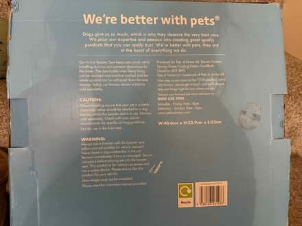 Photo of free Dog in car booster seat (Carshalton) #2