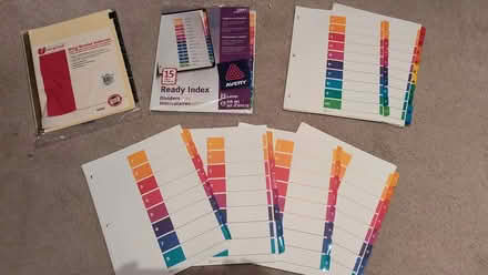 Photo of free Binder Dividers (Trafalgar/River Oaks, Oakville) #1