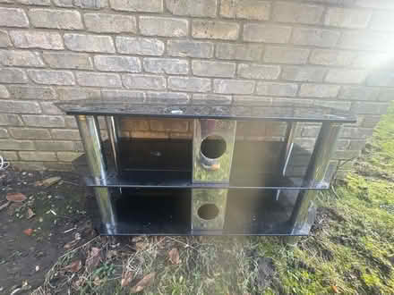 Photo of free Glass black tv table (West drayton UB7) #1