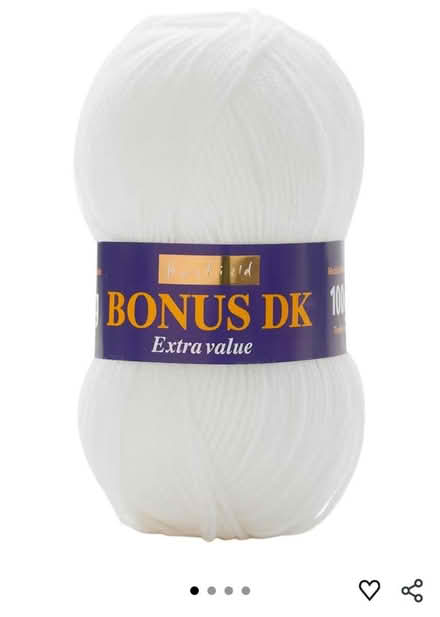 Photo of White yarn for crocheting (Well street E9) #1