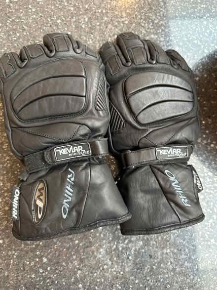 Photo of free Old motorcycle helmet and gloves (Burpham, Guildford) #4