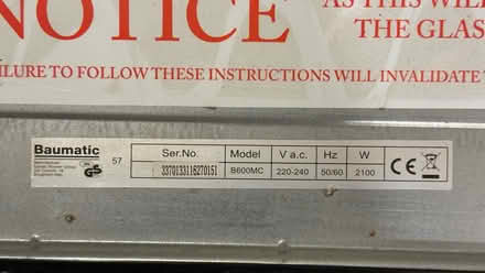 Photo of free Baumatic oven [for parts] (Eastville BS16) #4