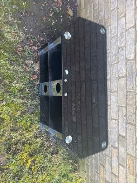 Photo of free Glass black tv table (West drayton UB7) #2