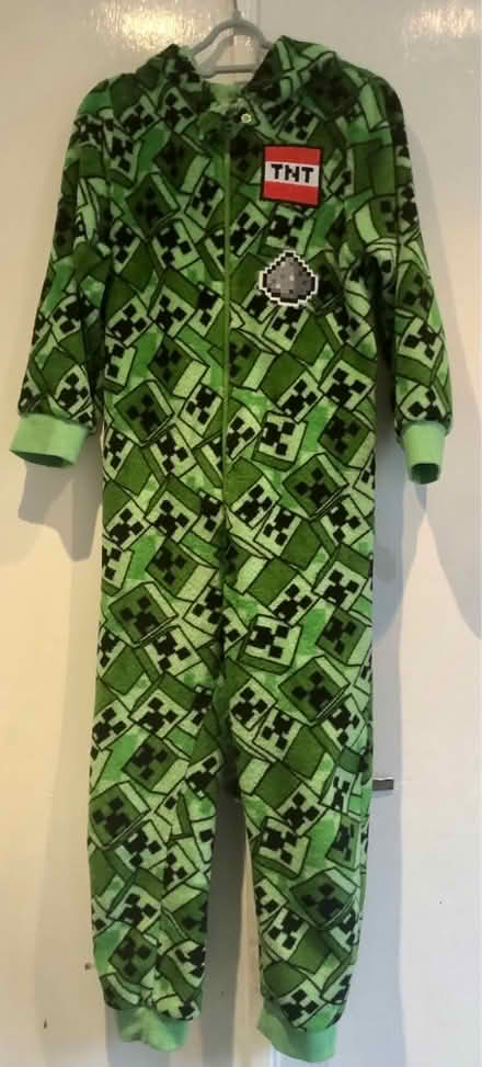 Photo of free Fleece Minecraft onesie age 7-8 (Latchford WA4) #1
