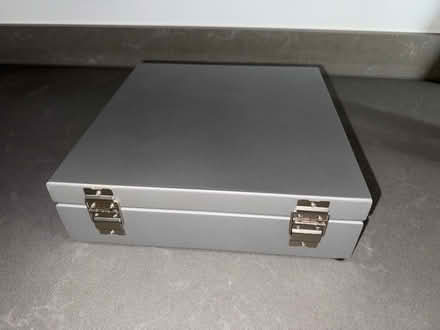 Photo of free Sturdy solid silver coloured / not metal box with hinges (Hotwells BS8) #3