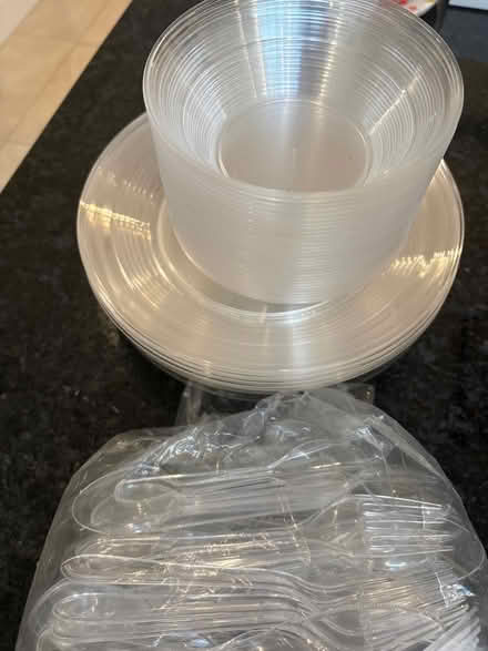 Photo of free Plastic plates / bowls / cutlery (Southfields SW19) #1