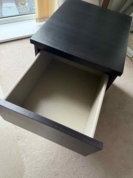 Photo of free Chest of 2 drawers, black-brown (Seven Sisters N15) #2