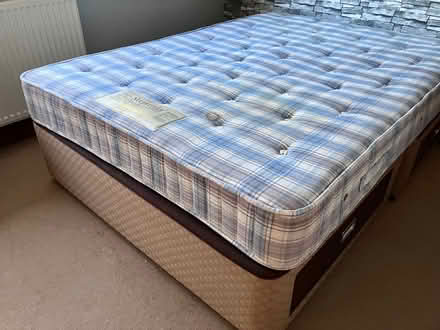 Photo of free Double divan bed & mattress (Cookley DY10) #1