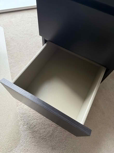 Photo of free Chest of 2 drawers, black-brown (Seven Sisters N15) #3