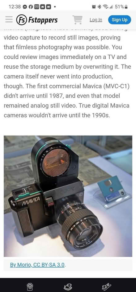 Photo of Mavica digital camera (171st & Central Tinley Park) #1