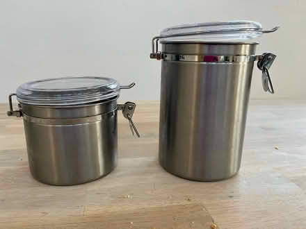 Photo of free metal storage containers (Lawrence/ El Camino Real) #1