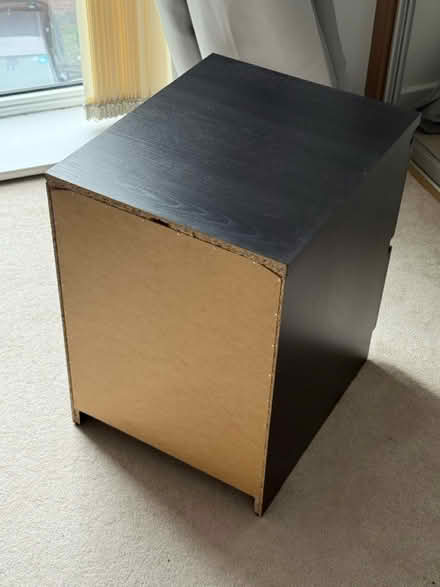Photo of free Chest of 2 drawers, black-brown (Seven Sisters N15) #4