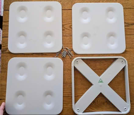 Photo of free 3 Urbio Wall Mount Plates (W. Hiawatha Trail, Mt Prospect) #1