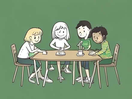 Photo of Dining table with 4 chairs (Collyhurst M40) #1