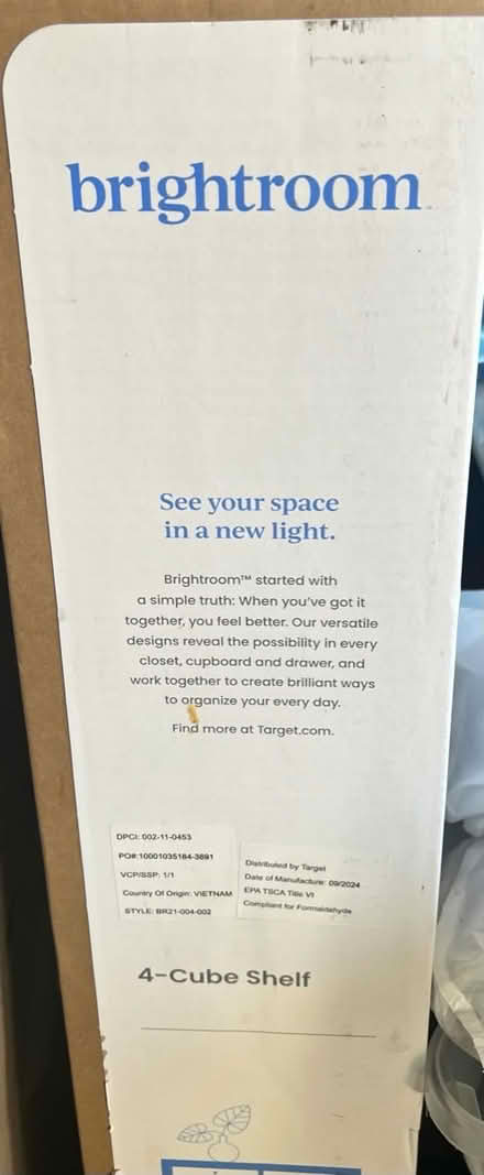 Photo of free 4 cube shelf (N. Stamford) #2