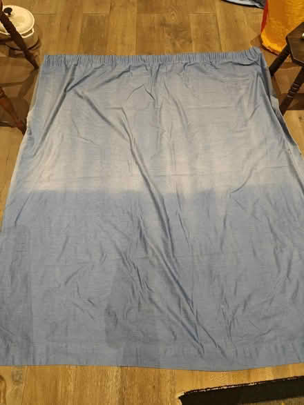 Photo of free 2 faded blue curtains (SW17) #1
