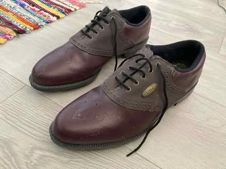 Photo of free Men's burgundy golf shoes, size 10 (Herne Hill SE24) #1