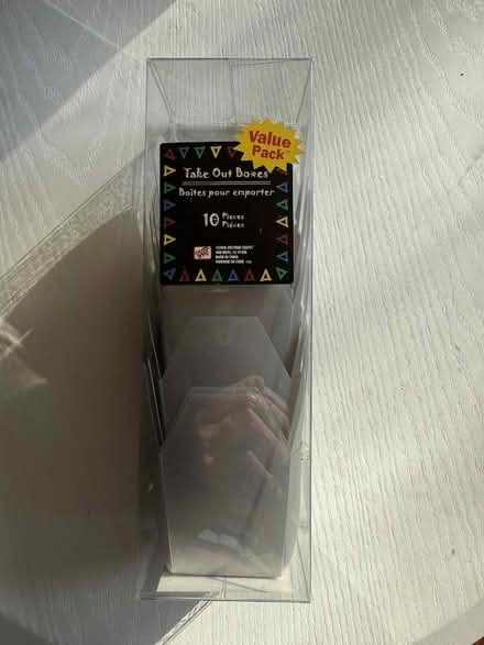 Photo of free Small Silver Takeout Boxes (Groton, Hoyts Wharf Road) #2