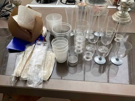 Photo of free Selection of plastic party glasses, bowls and cutlery (Ealing W5) #1