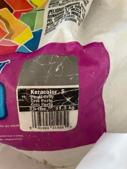 Photo of free Sanded grout, gray color (Decatur) #2