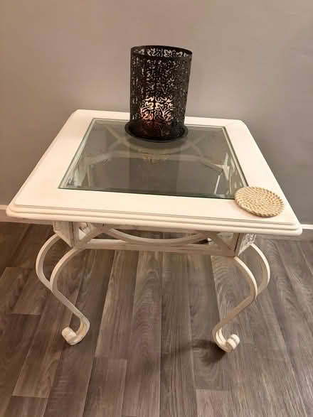 Photo of free Side table with glass middle (stockport SK7) #1