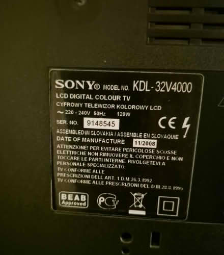 Photo of free 32'' sony lcd tv (Horsham Town area) #2
