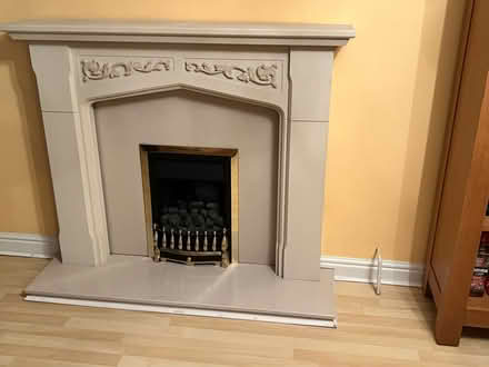 Photo of free Fire Surround, Marble Hearth / Back (MK42 Elstow) #1