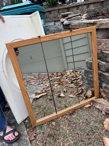 Photo of free Bathroom vanity, mirror and sink (Peachtree Corners) #2