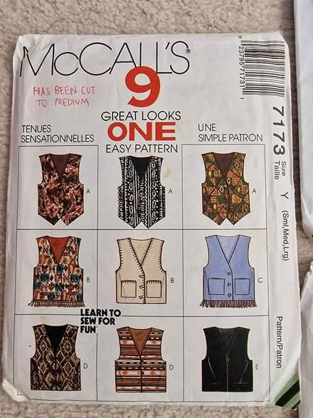 Photo of free 7 Waistcoat Sewing Patterns (Woking GU22 9) #3