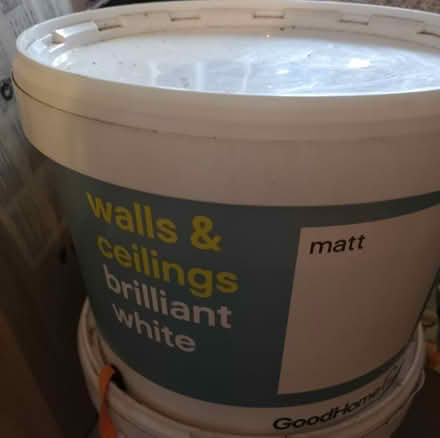 Photo of free 10l matt white walls&ceiling paint (Pollokshields G41) #1