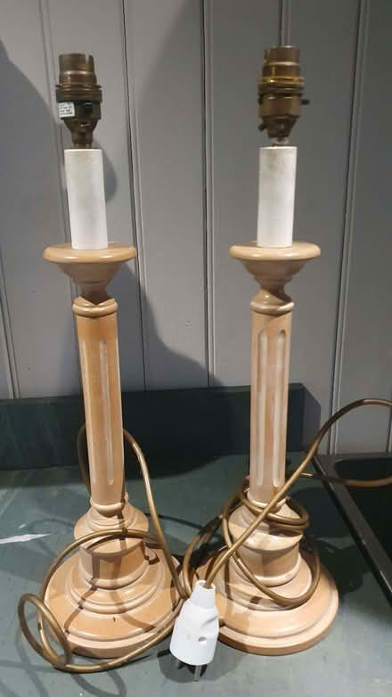 Photo of free Pair of lamp bases (Bolton CA16) #1