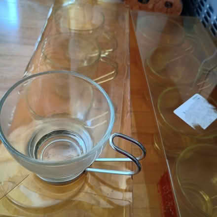 Photo of free Brass candlesticks and set of punch/ mulled wine glasses (Plumpton CA11) #2