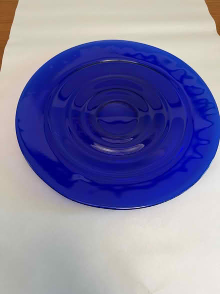 Photo of free Blue Glass Platter (Midtown Palo Alto) #1