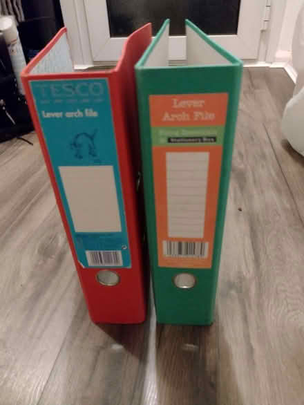 Photo of free 2 New Lever Arch files (Alresford CO7) #1