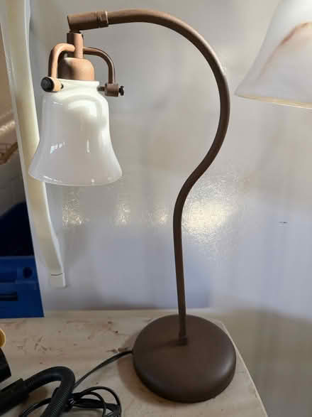 Photo of free Matching bronze lamps (Chesterbrook Rd & N Albemarle) #1