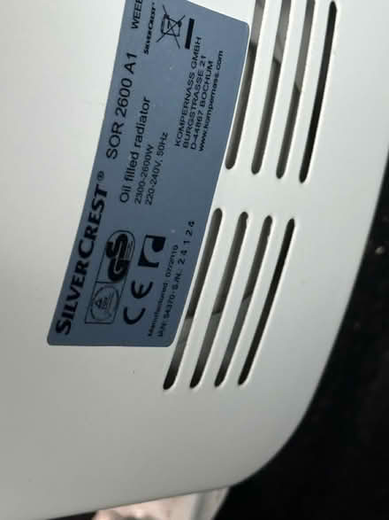 Photo of free Oil filled elec radiator (CH47) #2